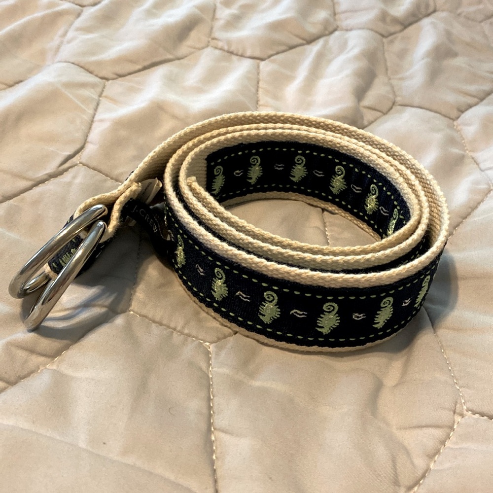 J Crew Seahorse D-Ring Belt